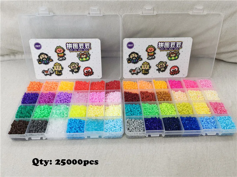 Perler Beads Kit 5mm/2.6mm Hama beads Whole Set with Pegboard and Iron –  ludocreo