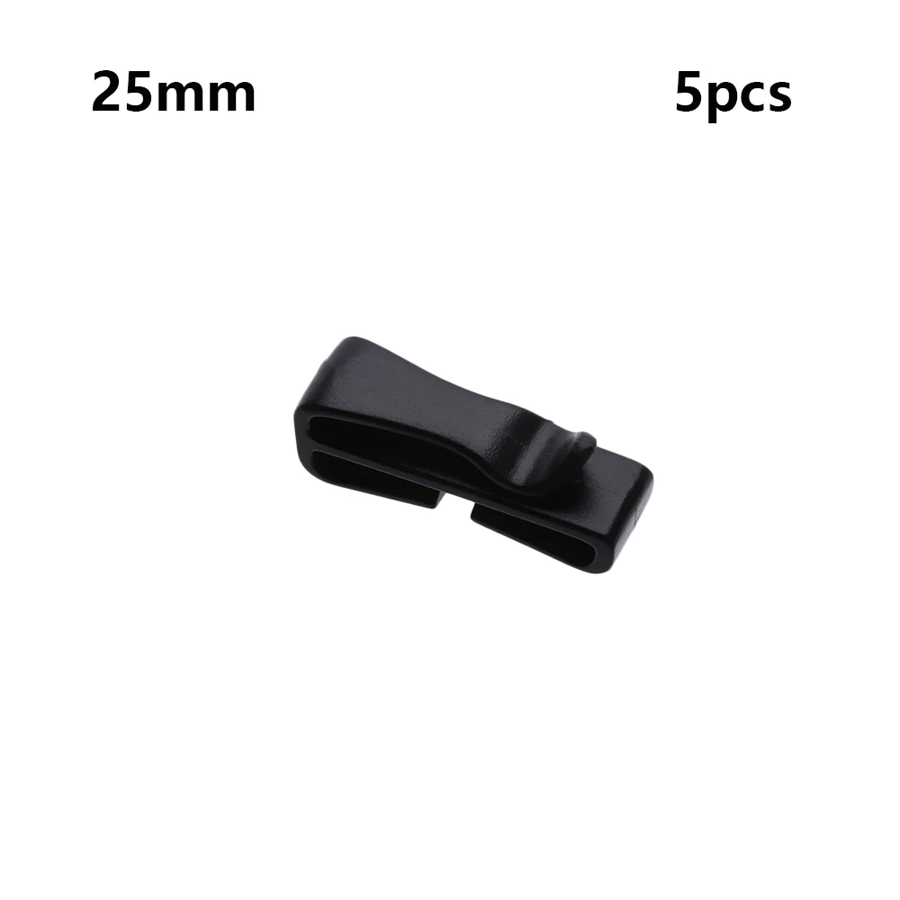 25mm 5 шт. Стропы для снаряжения поясной ремень с пряжкой заглушка Регулировка Хранитель тактические пряжки для рюкзака Кемпинг Туризм Открытый Военный Инструмент - Цвет: 25mm