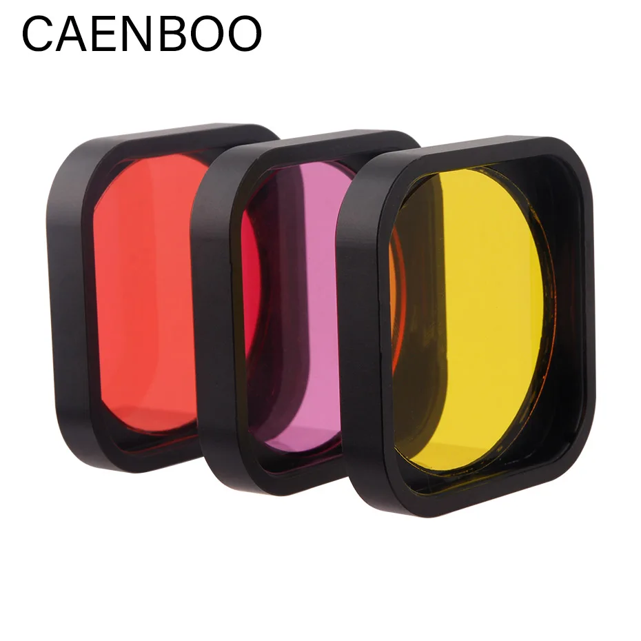 CAENBOO Mijia фильтр для экшн-камеры Дайвинг Красный Желтый Пурпурный UV PL фильтры для Xiaomi Mijia 4K мини оригинальные аксессуары для корпуса