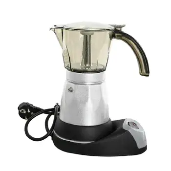 

6 Cups Portable Electric Coffee Maker Stainless Steel Espresso Mocha Coffee Pot Percolator Tools Filter Italian Espresso Machine