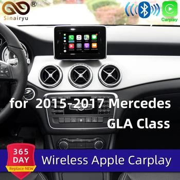 

Sinairyu Aftermarket Wireless Apple CarPlay Retrofit for Mercedes GLA Class X156 X117 15-19 NTG5 Car Play Support Rear Camera