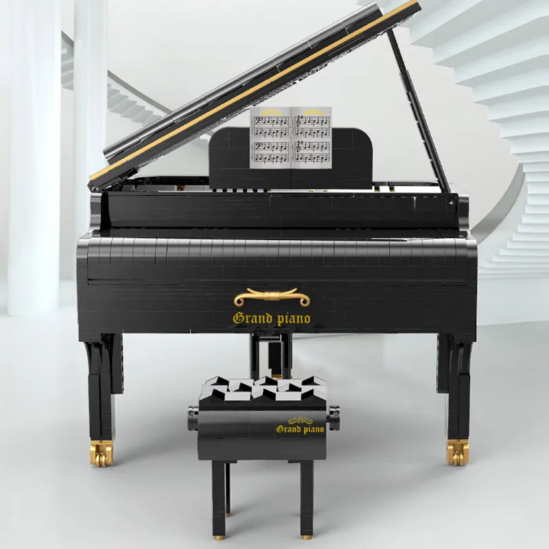 MOC Technic серия Grand Piano Motor Keizer модель совместима с 16561 образования строительные блоки кирпичи игрушки Рождественский подарок