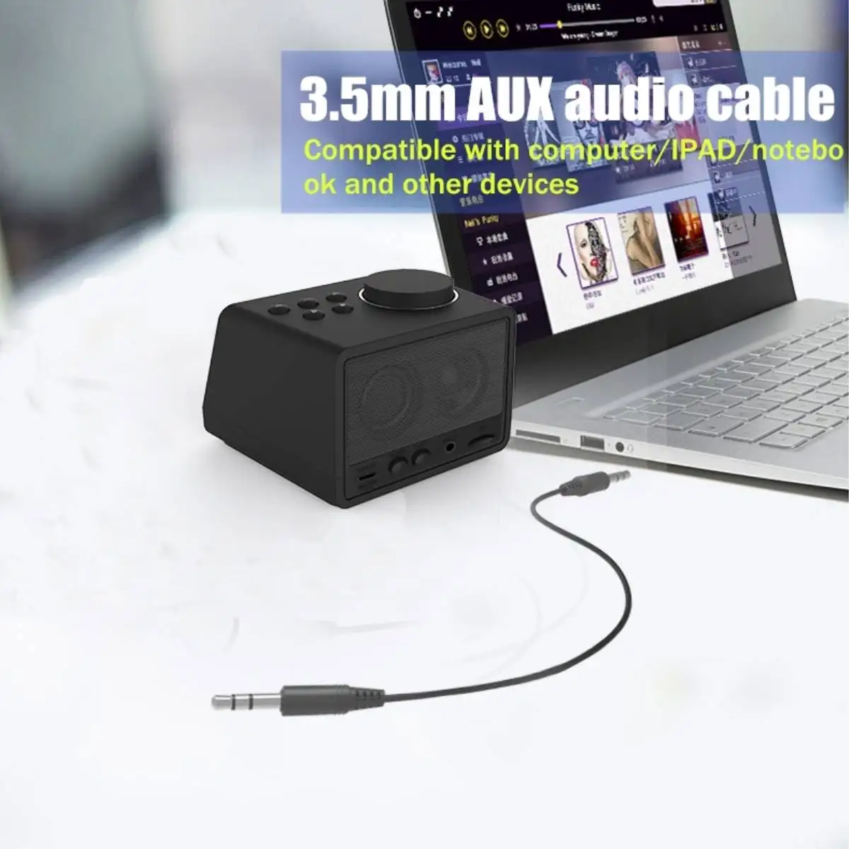 Fm-радио u-диск динамик с микрофоном USB зарядное устройство двойной блок беспроводной bluetooth динамик бас цифровой зеркальный светодиодный дисплей будильник
