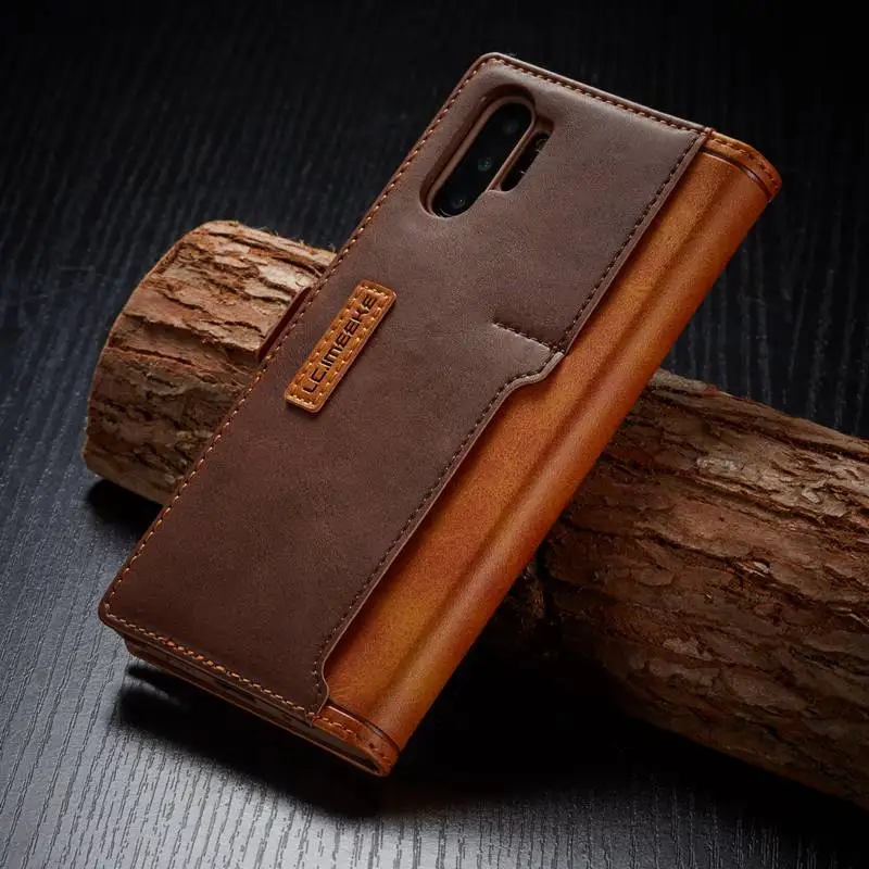 

Leather Case For Samsung Galaxy Note 10 Plus Case Cover Hybrid Protector Coque For Samsung Note 10 Casing Magnetic Wallet Pocket