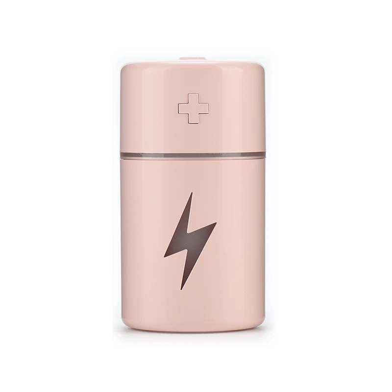 Увлажнитель воздуха Mini-Luftbefeuchter Zuhause USB Diffusor Lila Licht Desinfektion Autospritze диффузор эфирного масла - Цвет: Розовый