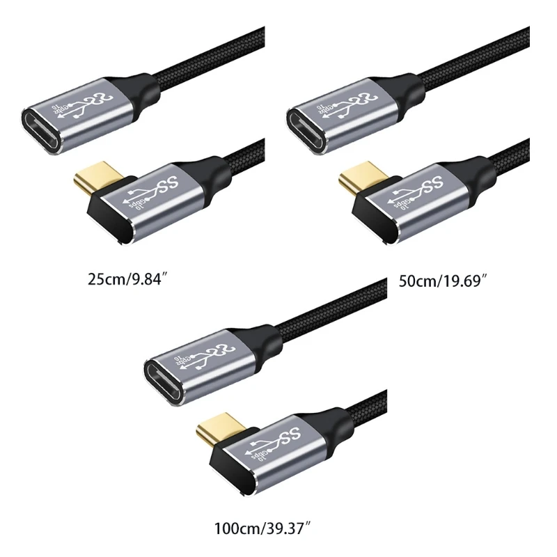 Câble rallonge usb-c charge 100w vidéo 8k transfert 20 gbps 2m