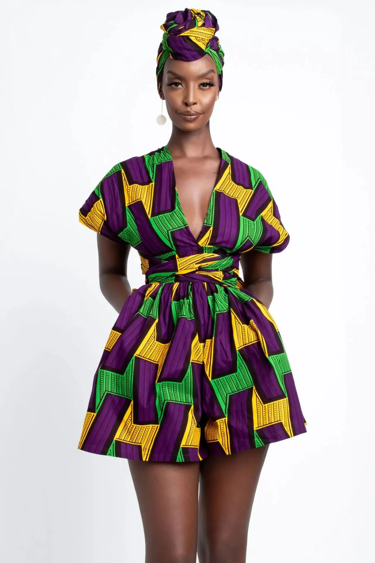 african dress style BUSHRA Women African Indian Dashiki Retro Print Jumpsuit Dress Party Clothes Ankara Kanga Clothing Vintage Vestidos 2022 NEW african traditional attire