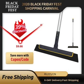 

Cleanhome Adjustable 38 Inch EVA Squeegee Broom Glass Wiper Water Sweeper for Bathroom,Glass，Window,Floor Wiper Broom