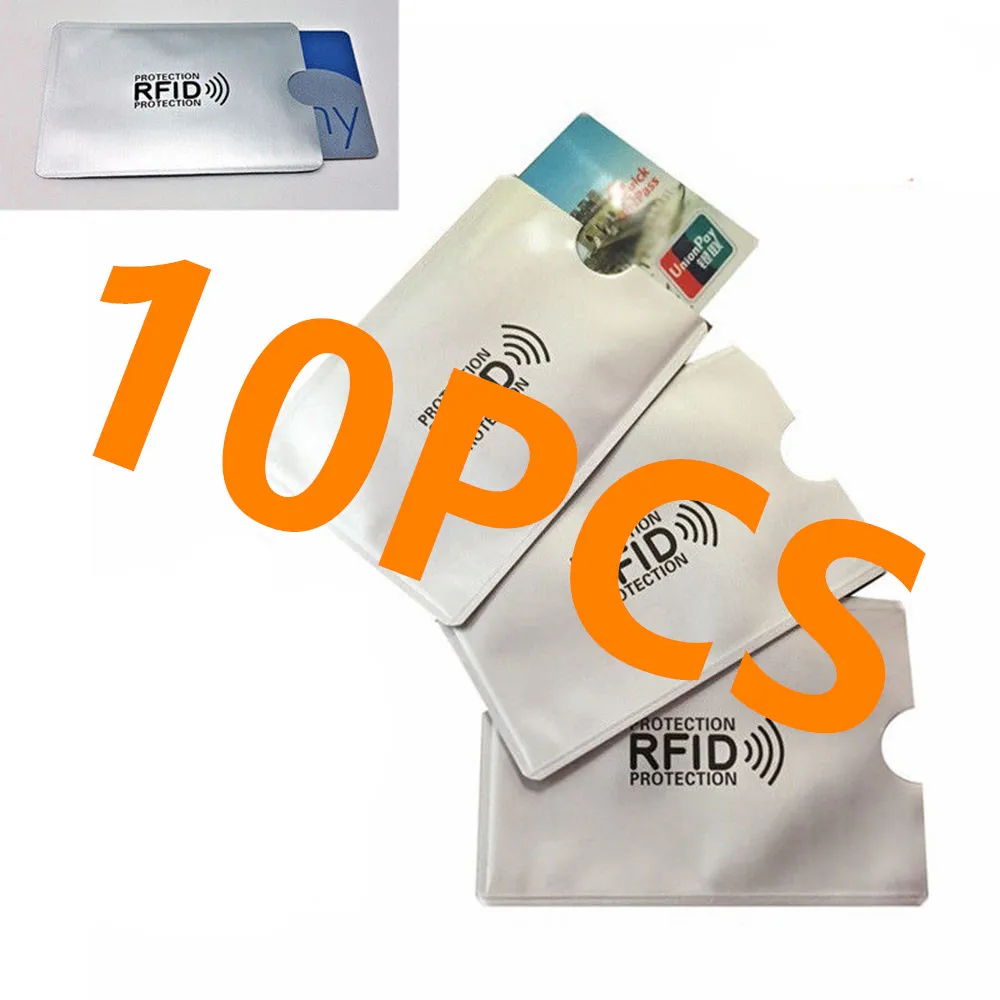 10 или 5 шт. защита от кражи для RFID кредитных карт блокировка держатель чехол кожи