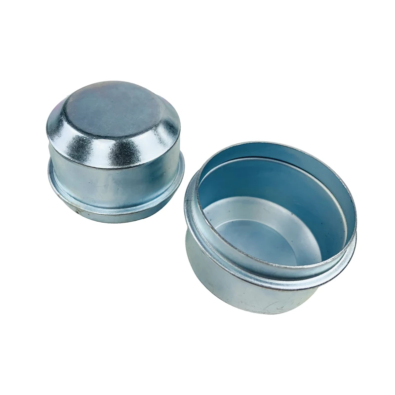 EgoTrailer 2pcs Replacement 45mm Metal Dust Cap Wheel Hub Trailer Bearing Dust Grease Cover