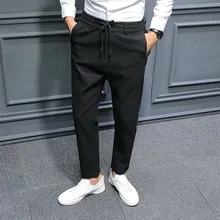 Мужские новые модные осенне-зимние брюки, однотонные деловые повседневные длинные штаны, спортивные штаны в стиле хип-хоп, уличная одежда, штаны, брюки для бега