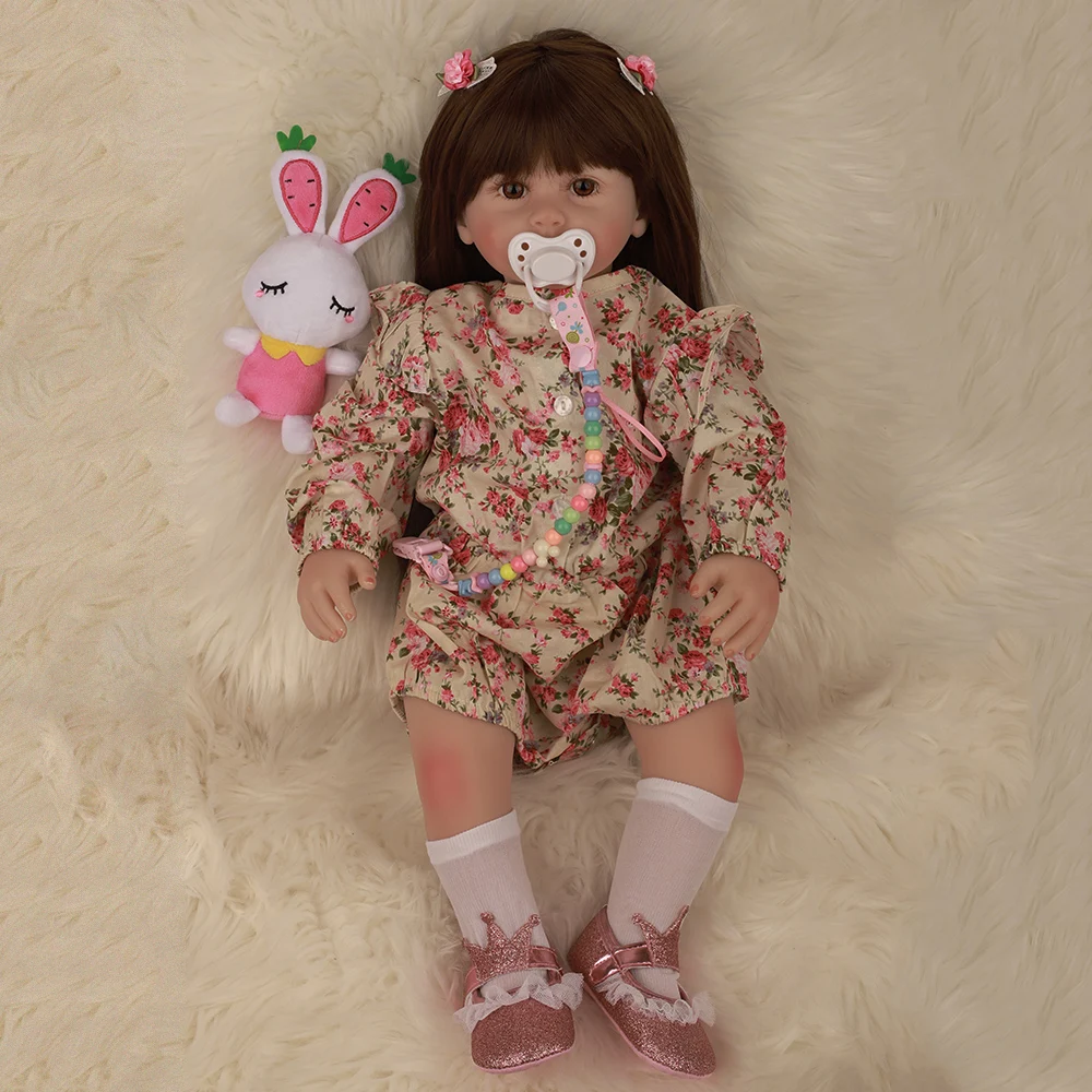 24 дюйма, ручная работа, ткань, Мягкий силикон, малыш, кукла, Bebe Reborn baby, 60 см, игрушка, Реалистичная, для новорожденных, подарок на день рождения, Playmate