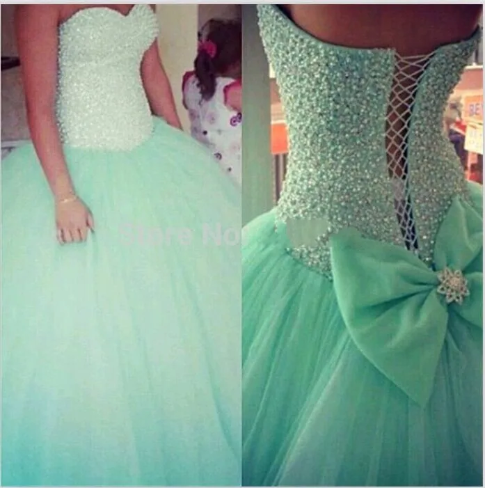 seafoam green quinceanera dresses