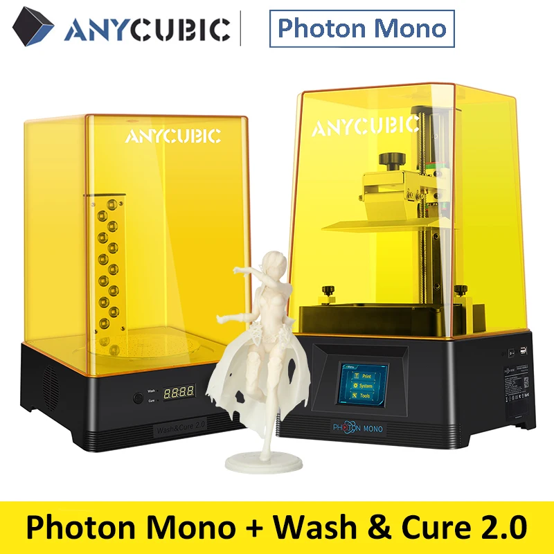 2020 новейший монохромный 3D принтер ANYCUBIC Photon 6 'ƈk Монохромный ЖК 8x анти aliasing