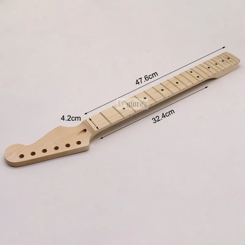 ST small head Canada maple natural color electric guitar neck  22 frets with black position marks and middle line