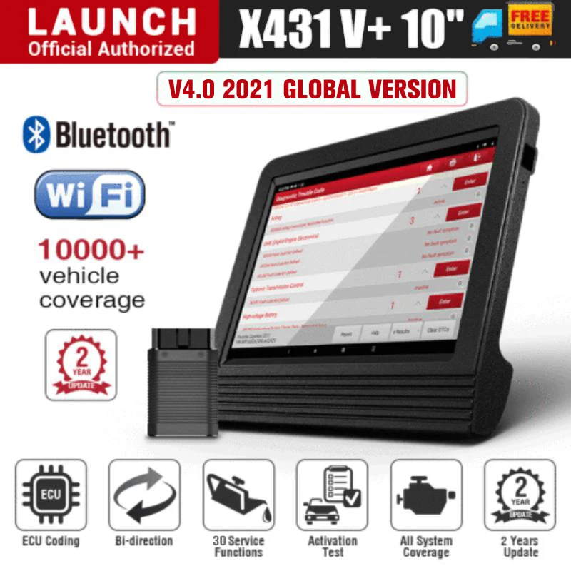 Lançamento x431 v plus v + 10