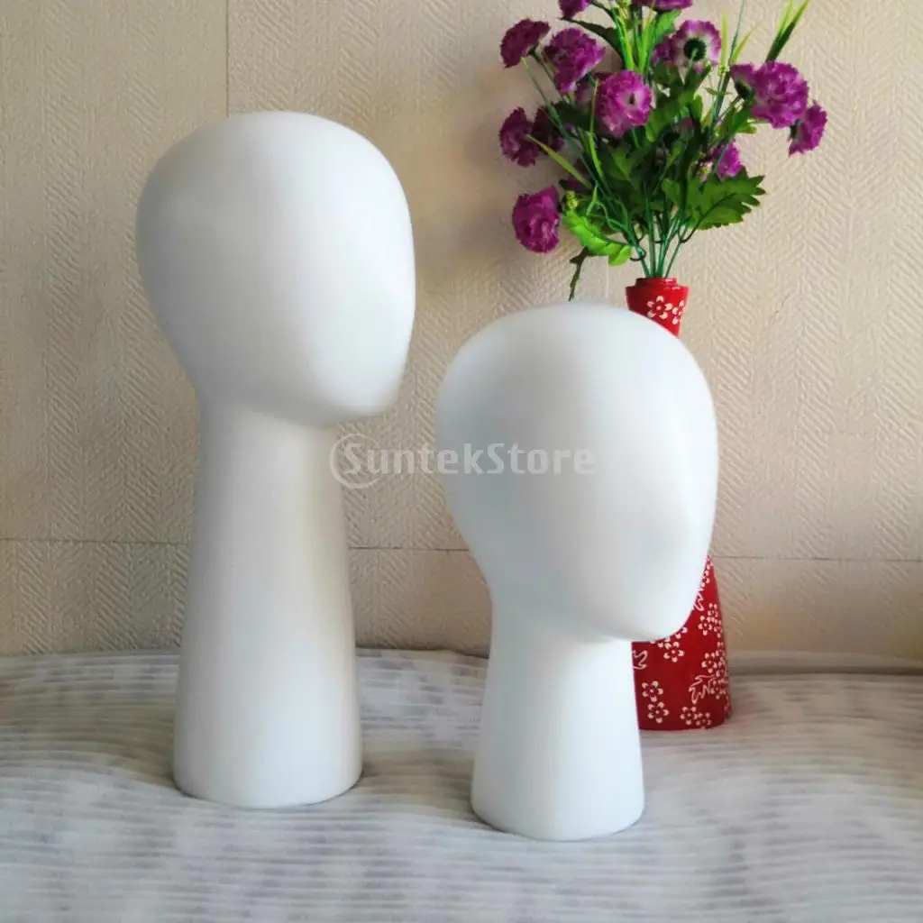 22'' Inch Fiberglass Head Wig Head Mannequin Manikin, Style, Model & Display Women's Wigs, Hats & Hairpieces Stand