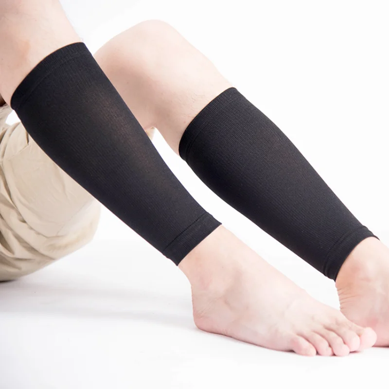1 Pair Sports Calf Support Sleeves Leg Footless Compression Socks for
