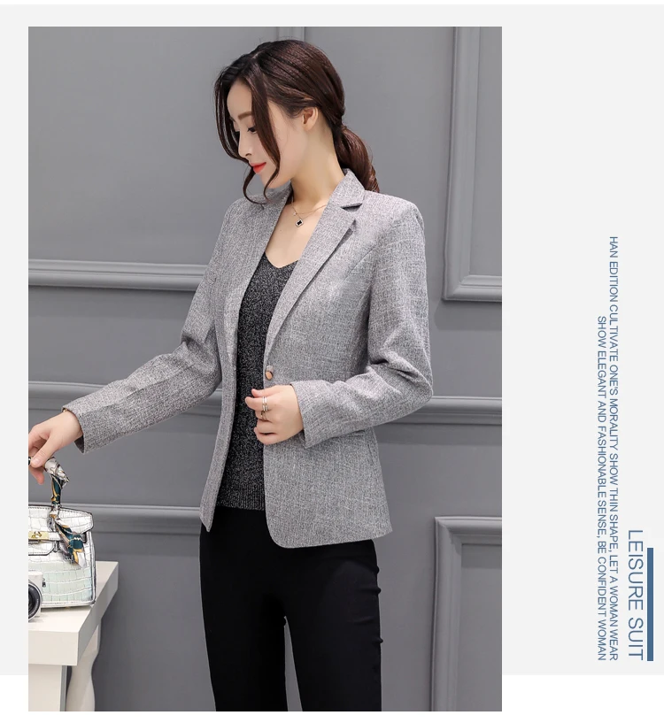 Mode kleine pak vrouwelijke lente nieuwe lange mouwen Slim wilde dames grote maat korte paragraaf jasje tij tx