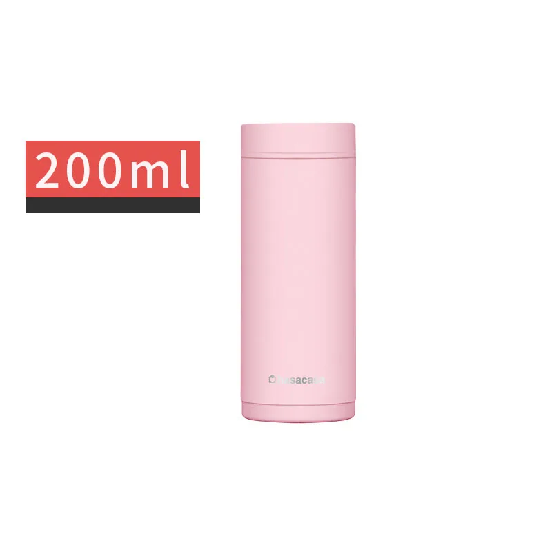 200/300/500 мл мини термос чашка японский милая, стильная Портативный изоляции бутылка для воды для путешествий офис Изолированная чашка термос - Цвет: 200ml-pink
