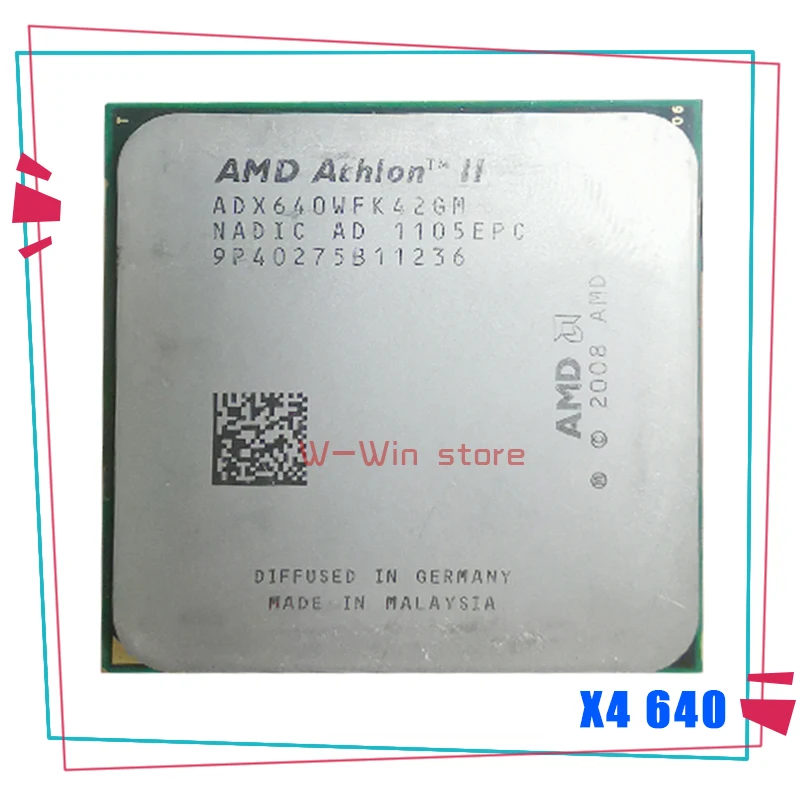 Четырехъядерный процессор AMD Athlon II X4 640 3 GHz ADX640WFK42GM Socket AM3|Процессоры|   | АлиЭкспресс