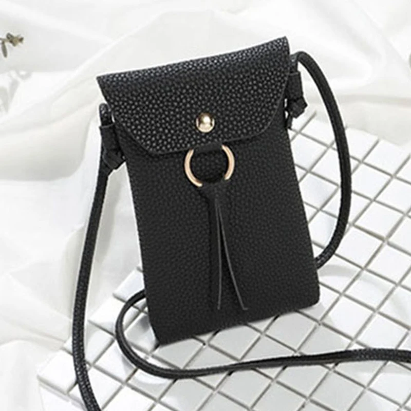 Women PU Leather Small Purses Girls Crossbody Phone Bag Portable Handbags Ladies Mini Messenger Bags Purse | Багаж и сумки