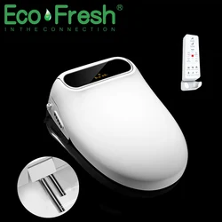 Ecofresh Smart toilet seat toilet seat bidet Electric Bidet cover heat seat led light Intelligent toilet cover auto