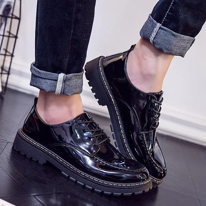 

2018 New Style Autumn Social Lively Fella Korean-style Trend Versatile England Casual Shoes Men Shoes Small Leather Shoes Trendy