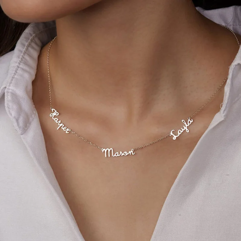 Name-Necklace-Mom-Necklace-With-Kids-Names-Children-Name-Necklace-4-Name-Necklace-Personalized-Gifts-For