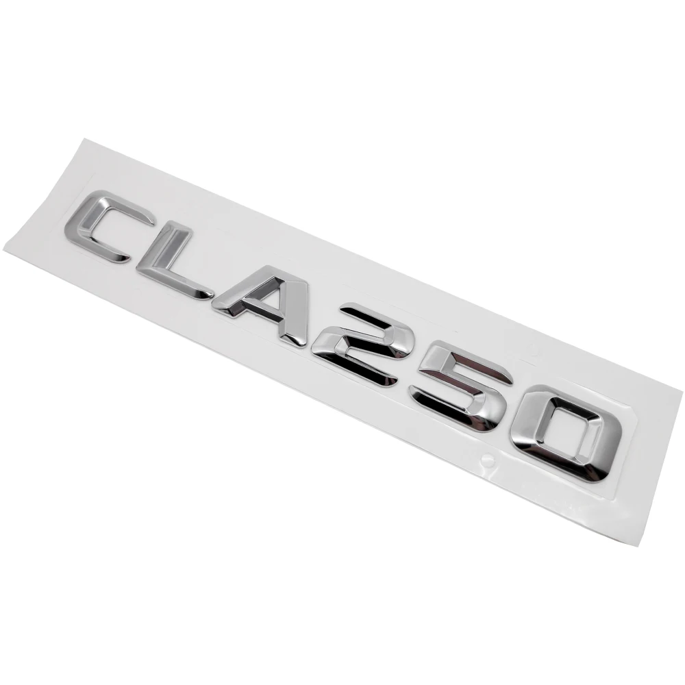 Для Mercedes Benz CLA Class W117 W204 W203 W211 W210 W212 W205 Cla CLA250 хромированные цифры буквы задний багажник эмблема значок наклейка