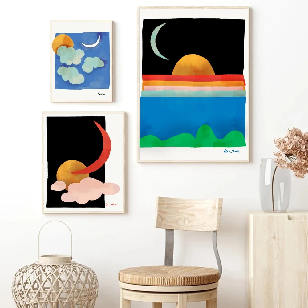 

Астрономия и метеорология абстрактное искусство, небо, Solstice, закат холст постер