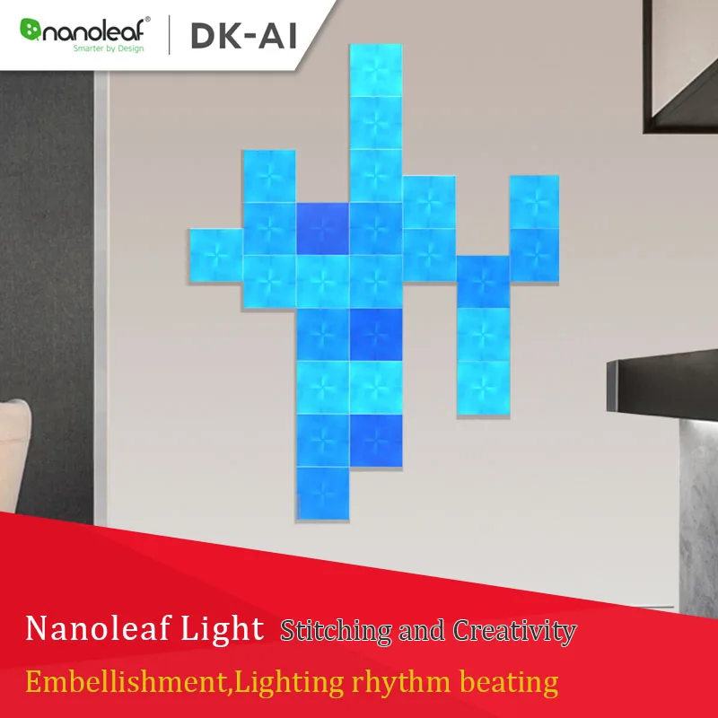 2019 Original Nanoleaf Canvas Full Color Smart Kit Light Board Rhythm Edition For Xiaomi Mijia Appl