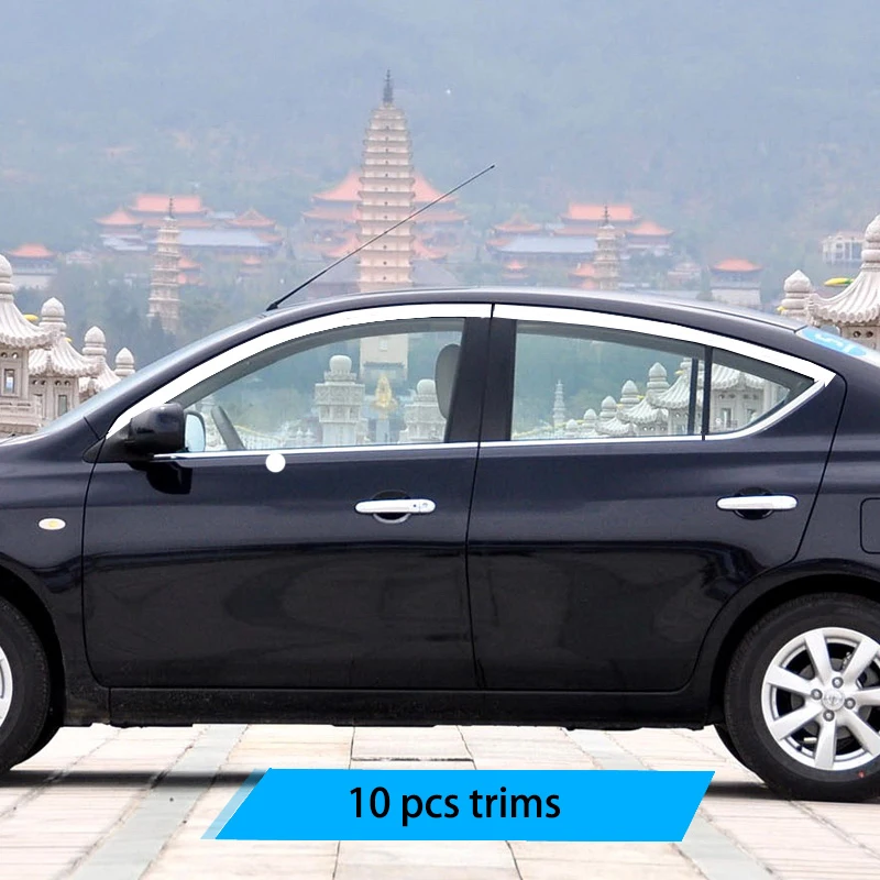 Нержавеющая сталь окна автомобиля планки для nissan sunny 2011 2012 2013 N17