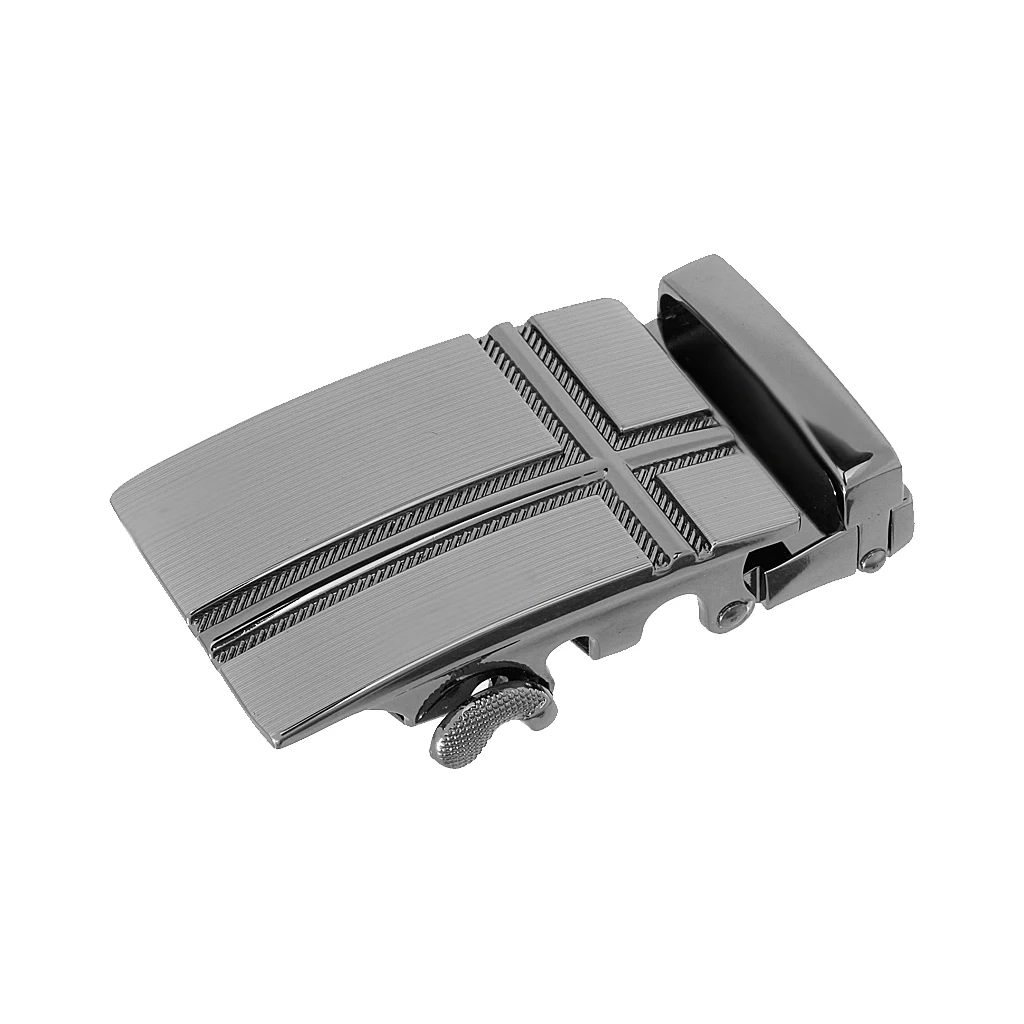 MENS METAL RATCHET BELT BUCKLE AUTOMATIC BUCKLE FOR MENS Genuine Leather BELT