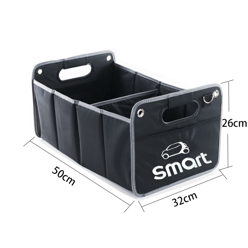 Автомобильный Стайлинг для smart fortwo forfour forjeremy Автомобильный багажник коробка для хранения багажа инструменты Органайзер складной Оксфорд Контейнер сумка