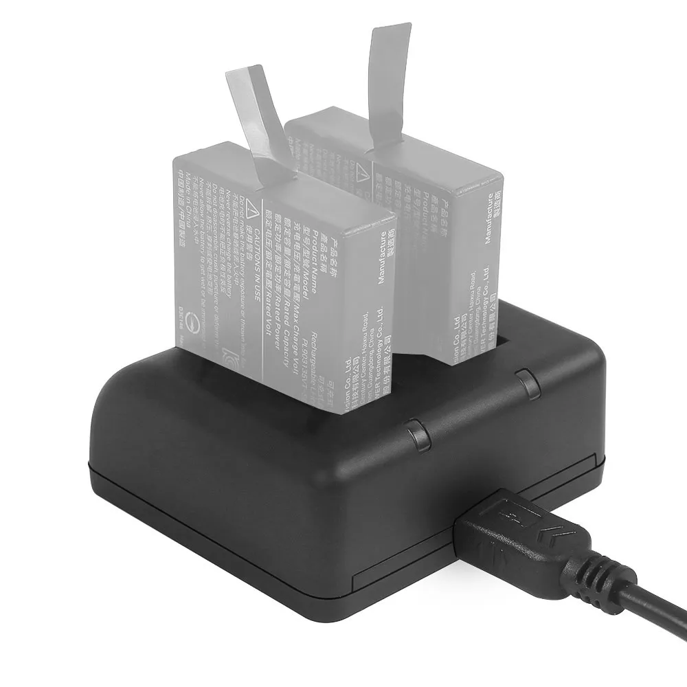 Портативное мини зарядное устройство dquick Dual USB камера зарядное устройство с индикатором usb-кабель со светом для Insta360 One X аксессуары для камеры