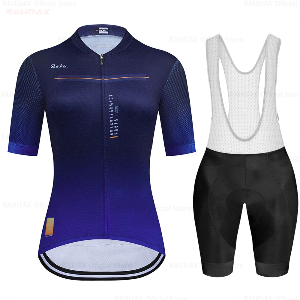 Raudax Women cycling Clothes Wear Better Rainbow 2025 Team Cycling Jersey Short Sleeve Cycling Clothing Summer Road Bike Sets 2