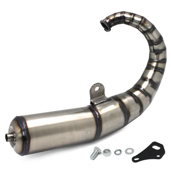 JISO 90cc racing scooter exhaust system for Honda DIO AF18 AF25 AF28 Racing muffler Pipe