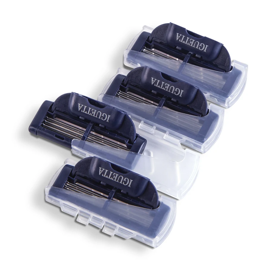 RZRIGUETTA Razor Men Quality Steel Blade 4 Layer Razor Blade Cartridge Shaving Razor For Men Beard 3