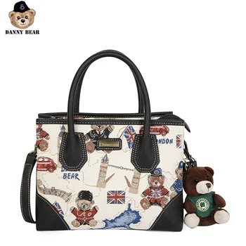 

Danny Bear Female Handbag Bear Travel Series Women Bear Logo Printed Shoulder Bag Crossbody Bag DMDB9115008