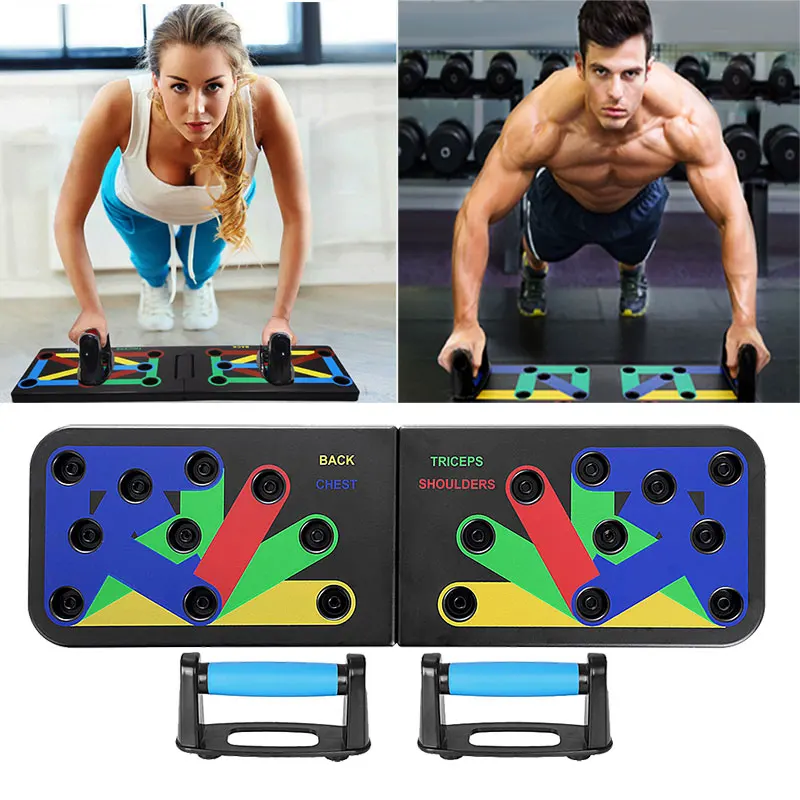 Push Up Rack Board System Fitness Training Gym Exercise Stands Liegestützgriffe 