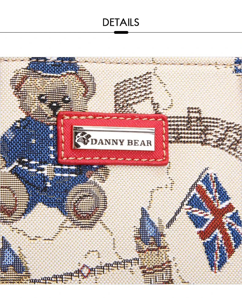 Danny Bear Navigation Bear серия тканевая сумка через плечо женская сумка DBWB8115080-188W
