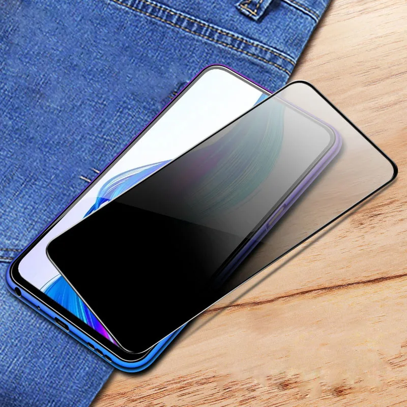 Privacy protection Tempered Glass For OPPO R11 R11S Plus R15 R15X R17 Pro R9 Screen Protector K1 K3 Anti peep | Мобильные телефоны
