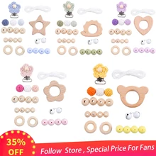 Cheap Wooden Teether Wood Beads Set DIY Baby Teething Necklace Toy Koal Wooden Rodent Pacifier chain Clip nylon Rope For Girl Boy Gift Cheap Wooden Teether Wood Beads Set DIY Baby Teething Necklace Toy Koal Wooden Rodent Pacifier chain Clip nylon Rope For Girl Boy Gift