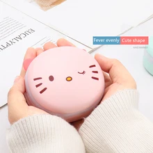 Qianyun USB милый перезаряжаемый обогреватель для рук светодиодный электрический маленький портативный ручной подогреватель рук для ног горячий мгновенный нагрев для Winte