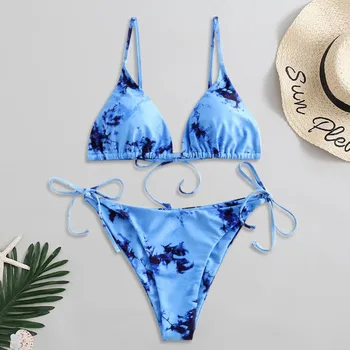 

Women Sexy Brazilian Bikinis Swimsuit Push Up Gradient Print Two Pieces Bikini Swimwear Swimsuit Beachwear Bikini #4.27