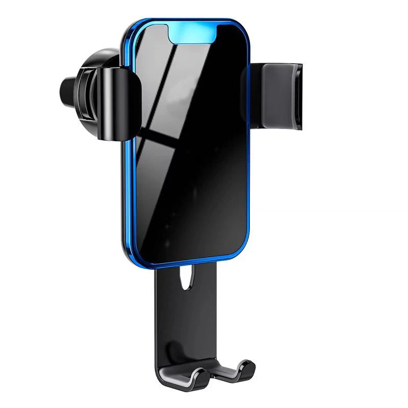 Универсальный автомобильный держатель для телефона Tongdaytech, автомобильный держатель для телефона из сплава, подставка для гравитации, крепление на вентиляционное отверстие для iPhone X, 8, 7, 11, Pro, Max, samsung, S10, S9, S8 - Цвет: Blue