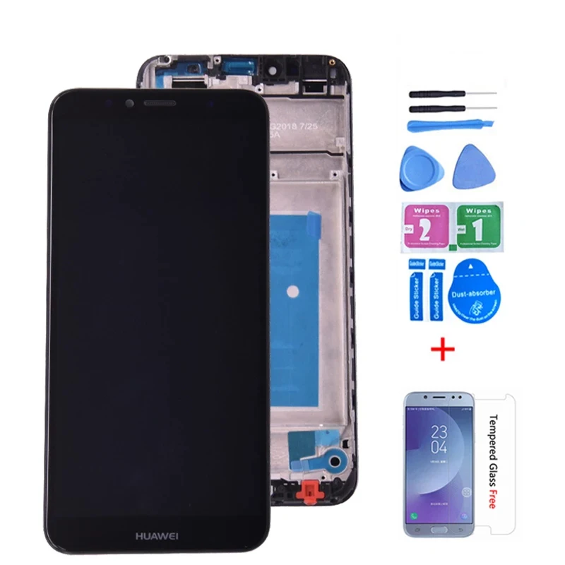 5 5-дюймовый для Huawei Y6 7 Женская фотография Prime 2018 Полный ЖК-дисплей + цифровой