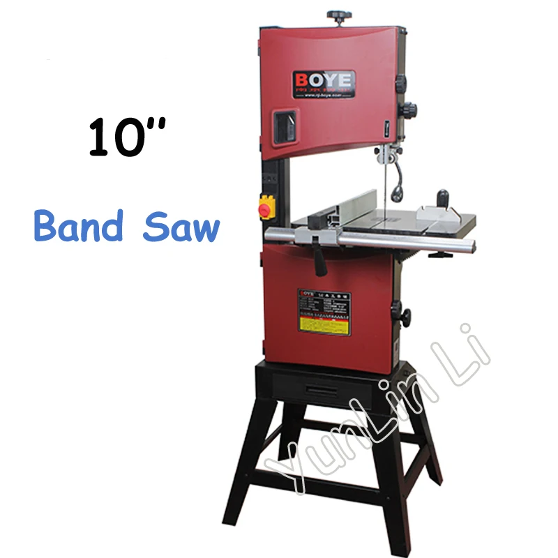 

10 Inch Woodworking Band Saw Household Wire Saw Solid Woodworking Machinery Work Table Saws Portable Sawmill MJ10