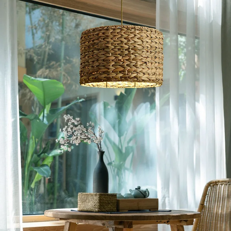 Rattan Pendant Lights Chinese Style 